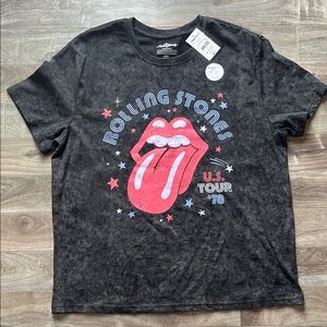 the Rolling Stones Kids Black Graphic T-Shirt